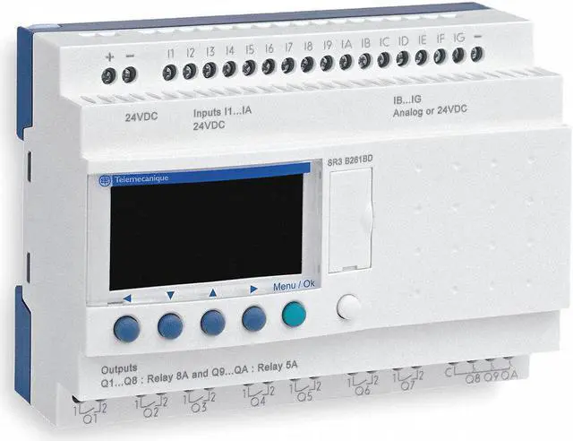 Alt view image 2 of 3 - SCHNEIDER ELECTRIC SR2B201FU Logic Relay,100-240VAC,With Display