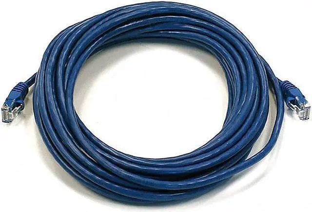 Alt view image 6 of 10 - Monoprice Cat5e Ethernet Patch Cable - 25 Feet - Blue | Network Internet Cord - RJ45, Stranded, 350Mhz, UTP, Pure Bare Copper Wire, 24AWG