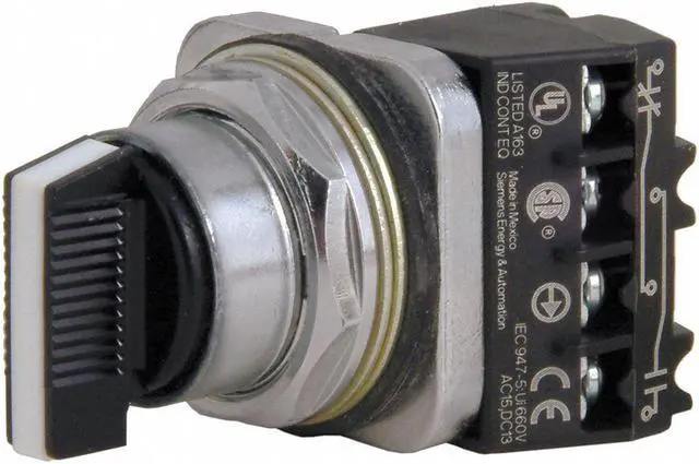 Main image of Siemens Non-Illuminated Selector Switch 30mm Black   52SA2CABA1