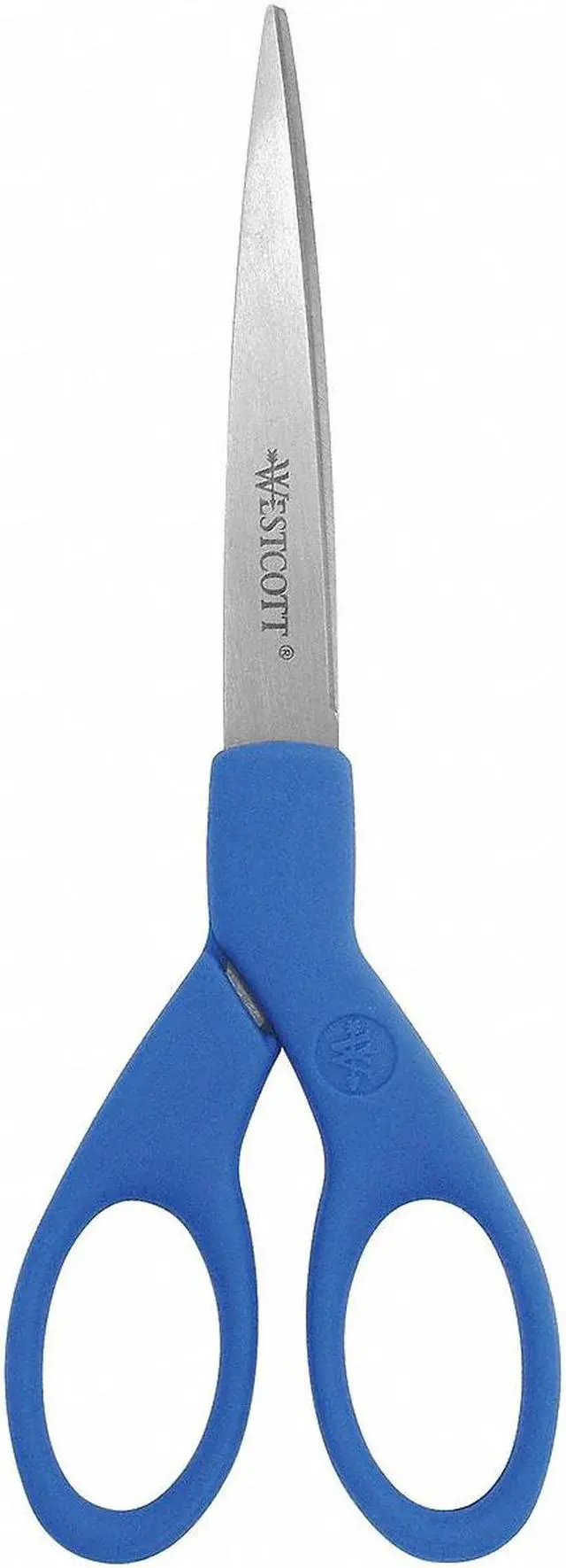 Alt view image 2 of 3 - Westcott Preferred Line Stainless Steel Scissors 7" Long Blue 44217