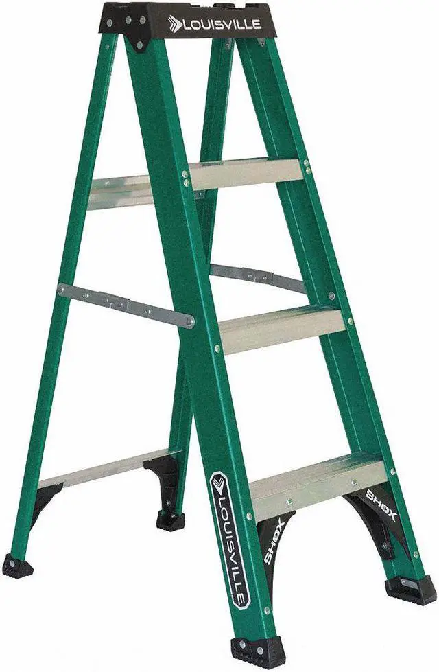 Alt view image 3 of 6 - LOUISVILLE FS4004 4 ft Fiberglass Stepladder, 225 lb Capacity