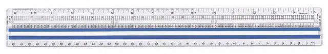 Alt view image 3 of 5 - Acme United Computer Ruler Magnifies Metric 15" Long Acrylic Clear 40711