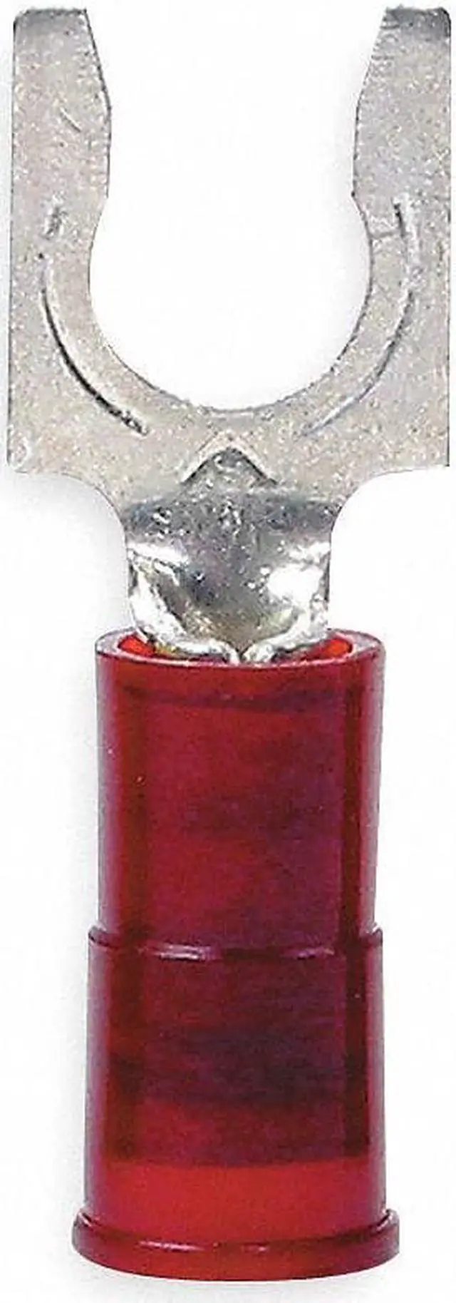 Alt view image 3 of 3 - 3M MNG18-6FBX Fork Terminal, #6 Stud Size, 18 AWG, 600 V, Nylon Insulated, Red,