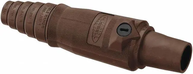 Main image of HUBBELL WIRING DEVICE-KELLEMS HBL400FBN Connector, 3R, 4X, 12, Female, Brown,