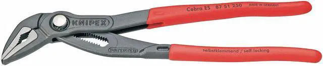 Main image of KNIPEX 87 51 250 10" Knipex Cobra ES Water Pump Pliers Extra-Slim, Plastic Grip