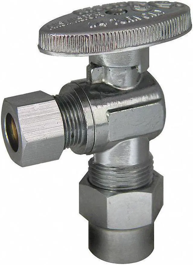 Main image of Kissler & Co 1/4-Turn Stop,Angle,1/2 Inx3/8 In HAWA 88-9230