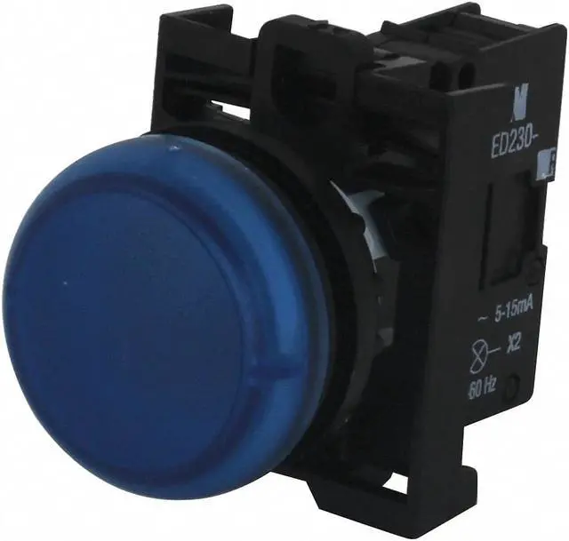 Main image of EATON C22-L-B-120 Raised Indicator Light,Blue,120VAC