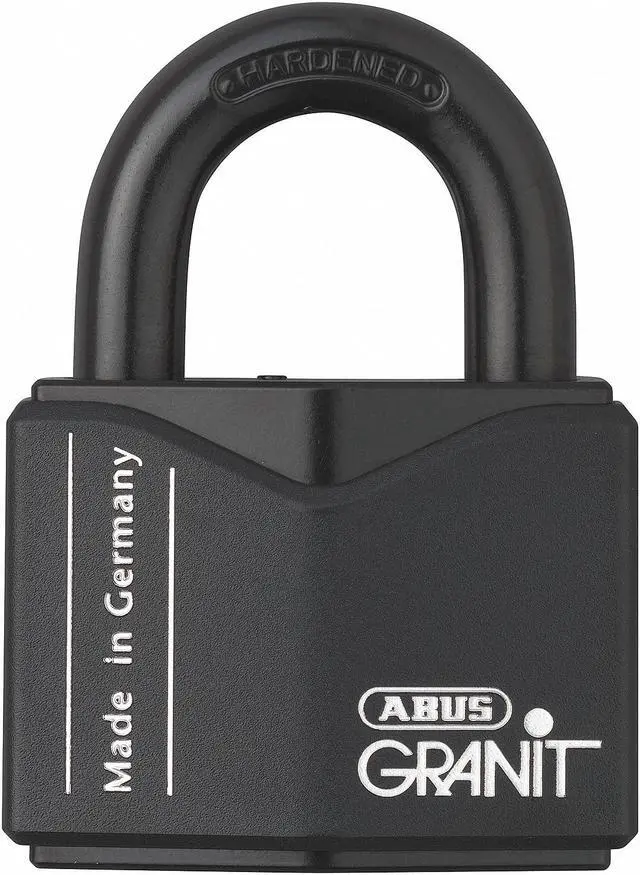 Main image of Abus Keyed Padlock,1 5/64 in,Square,Black  37/55 KD