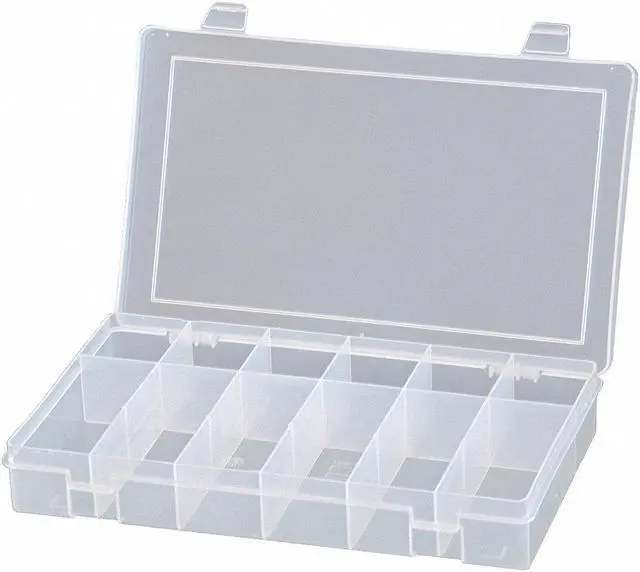 Alt view image 3 of 3 - DURHAM MFG SPOS12-CLR 12 Compartment Box, 10-13/16"W x 1-3/4"H