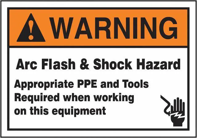 Main image of ACCUFORM LELC370XVE Label,3-1/2x5,Warning Arc Flash and, LELC370XVE