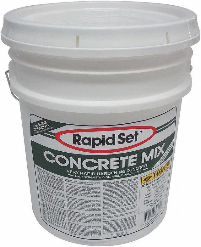 Alt view image 2 of 2 - RAPID SET GRA-RSCM-60 Concrete Mix, Pail, Gray, Concrete Mix