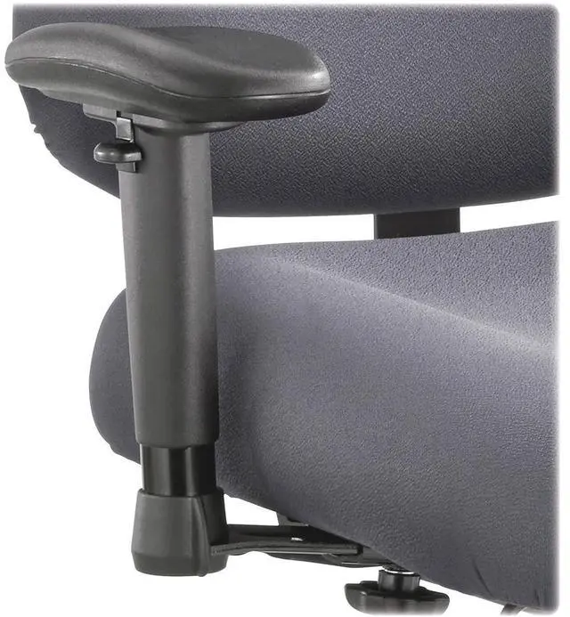Alt view image 3 of 6 - Safco Height/Width-Adjustable T-Pad Arms for Optimus Big & Tall Chairs Black 1