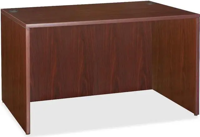 Alt view image 4 of 18 - Lorell Rectangular Desk Shell 47"x29-1/2"x29-1/2" Mahogany 69902