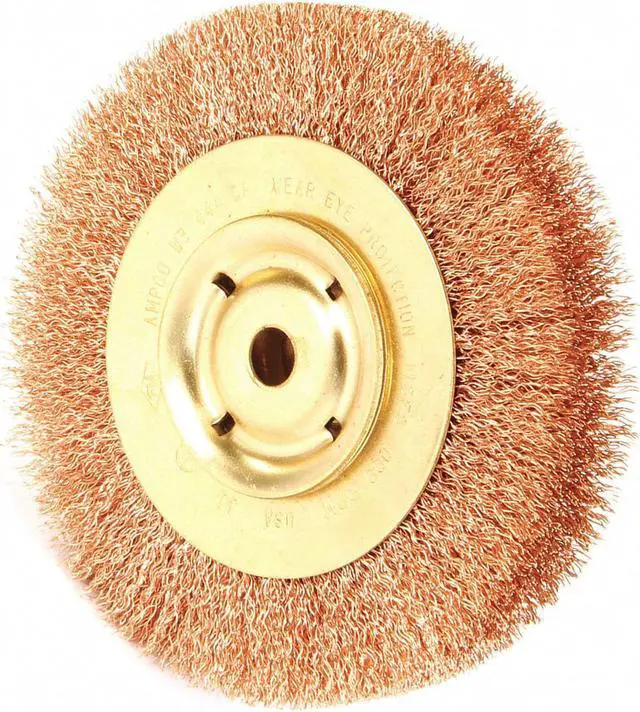 Alt view image 2 of 4 - AMPCO SAFETY TOOLS WB-44A Crimped Wire Wheel Wire Brush, 6", 1" W