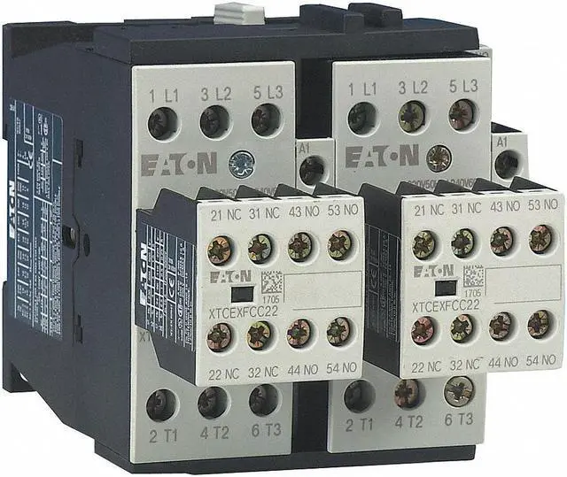 Alt view image 3 of 4 - EATON XTCR025C21A IEC Magnetic Contactor, 3 Poles, 120 V AC, 25 A, Reversing: