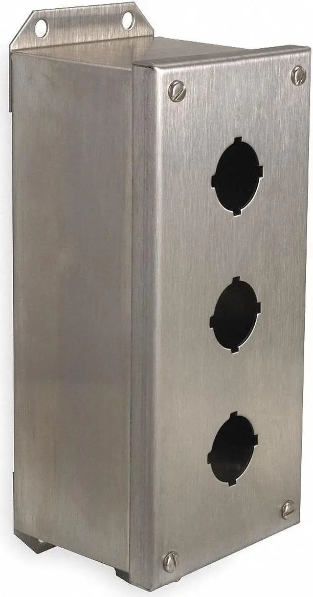 Main image of SCHNEIDER ELECTRIC 9001KYSS3 Pushbutton Enclosure,10.24 in. H,304 SS