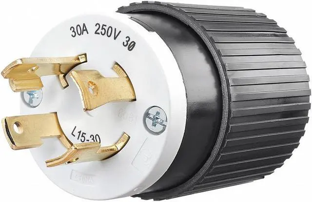 Main image of BRYANT 71530NP Locking Plug, L15-30P, 30 A, 250V AC, Three Phase, 3 Pole, Screw