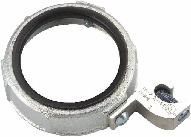 Main image of RACO 1215 IMC Bushing, 1-1/4 in, Threaded, Iron, Zinc Plated, Gray