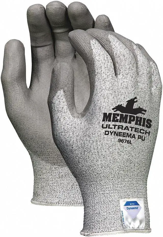 Alt view image 2 of 4 - MCR SAFETY 9676L Cut-Resistant Coated Gloves, Cut Level A3 ,Dipped