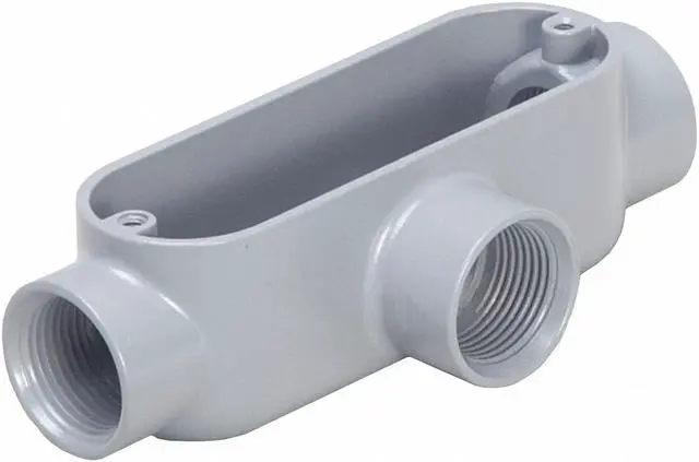 Main image of RACO T125 Conduit Outlet Body,T Style,1-1/4" Hub