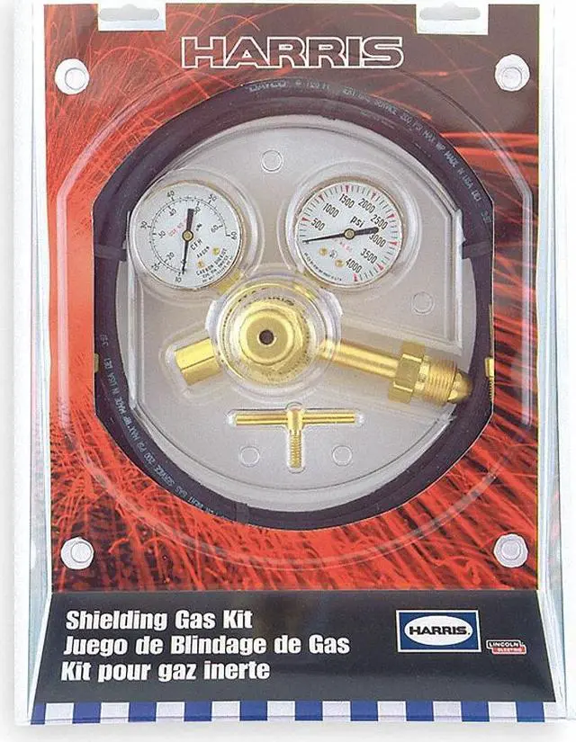 Alt view image 2 of 3 - HARRIS 301AR-58010 Flow Gauge Regulator and Hose Kit, Argon, Single Stage,