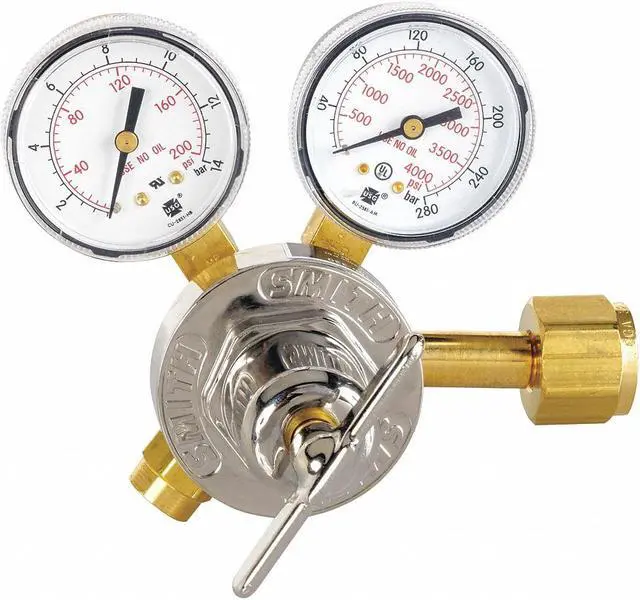 Alt view image 3 of 3 - MILLER ELECTRIC 30-150-320 Gas Regulator, Single Stage, CGA-320, 0 to 150 psi,