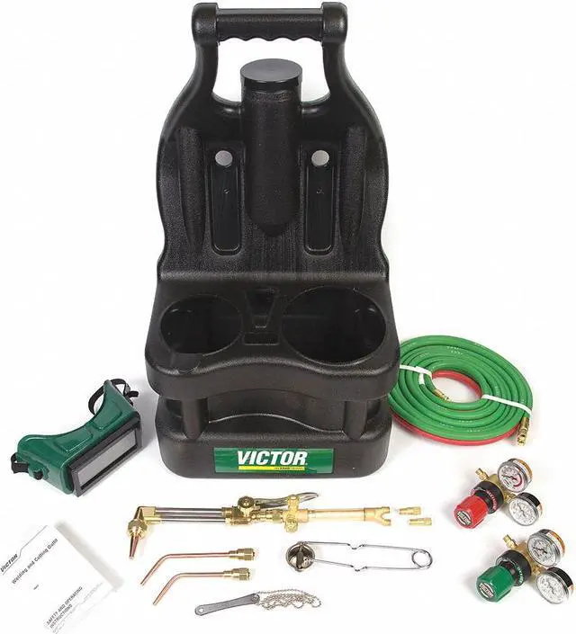 Main image of Victor Gas Welding Outfit,w/Goggles,Tank Key  0384-0947