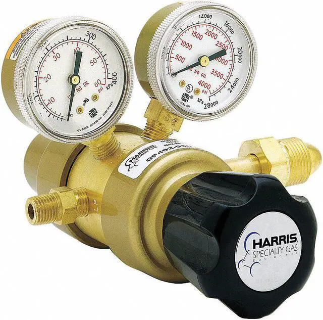 Alt view image 3 of 4 - HARRIS KH1118 Specialty Gas Regulator, Industrial Air, Two Stage, 0.965"-14