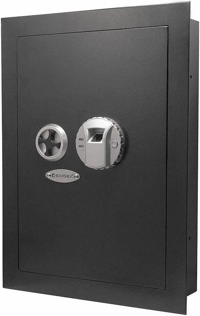 Alt view image 17 of 19 - Barska Black Biometric Wall Safe