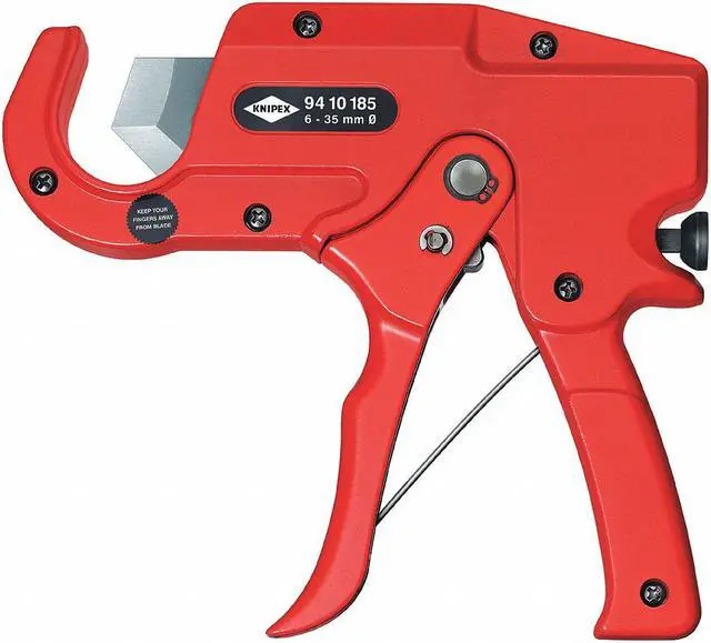 Main image of Knipex 94-10-185 Pipe Cutter for plastic conduit pipes and electrical installation work