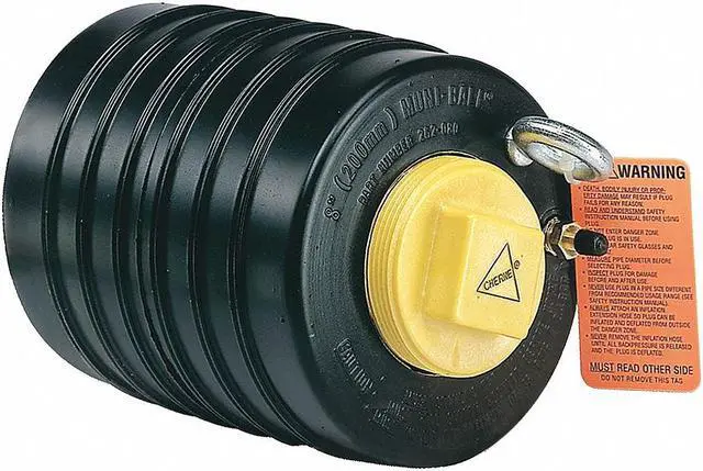Alt view image 3 of 4 - CHERNE 262080 Test Ball Plug,Pneumatic,8 In