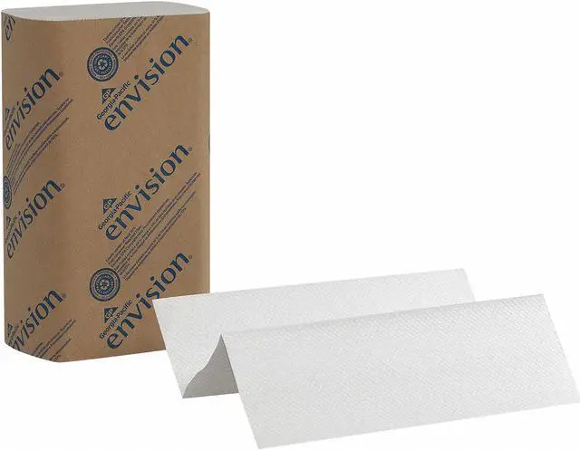 Alt view image 2 of 11 - GEORGIA-PACIFIC 24590 Envision White Paper Towels, Multifold,  16 Pack, 250