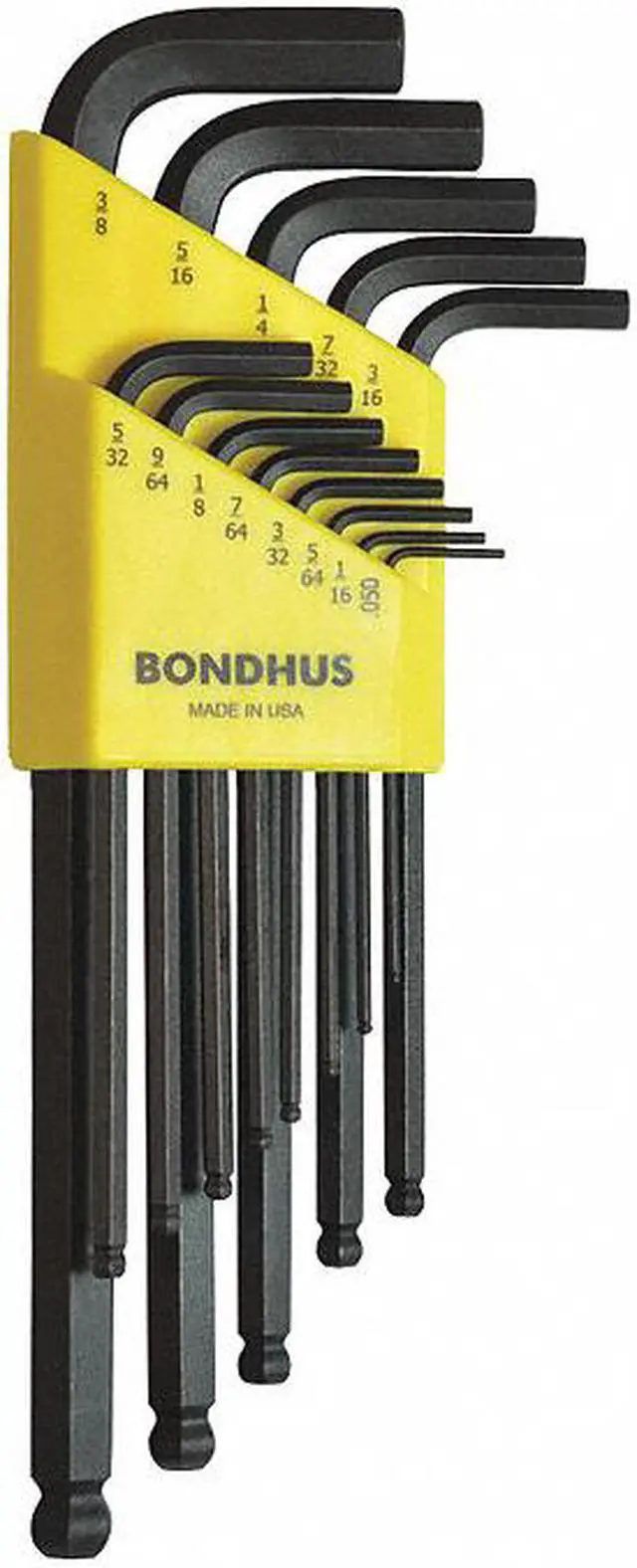Alt view image 3 of 6 - Bondhus 10937 Set of 13 Balldriver L-wrenches, sizes .050-3/8 Inch