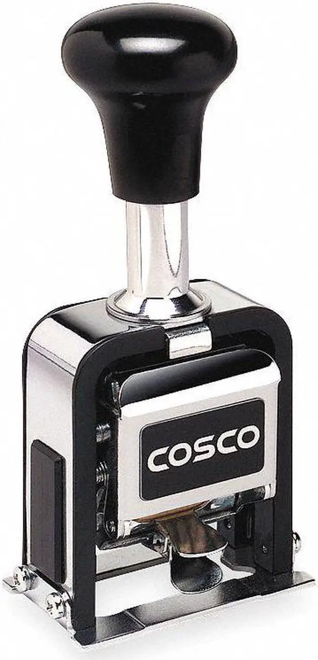 Alt view image 2 of 6 - COSCO 038731 Self-Ink Number Machine Stmp, 18 Font