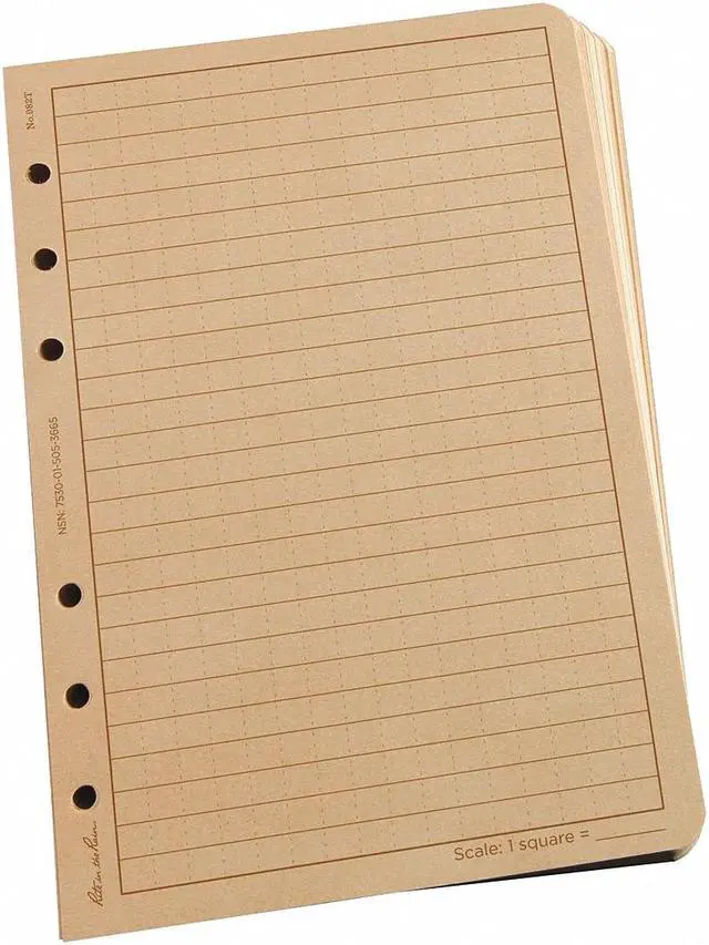 Main image of Loose Leaf Paper,4-5/8 x 7,Tan,PK100 RITE IN THE RAIN 982T