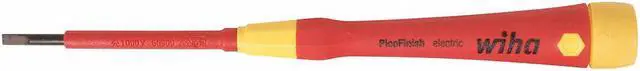 Alt view image 2 of 2 - Wiha Tools Insltd Slotted Screwdriver, 1/8 in  32003