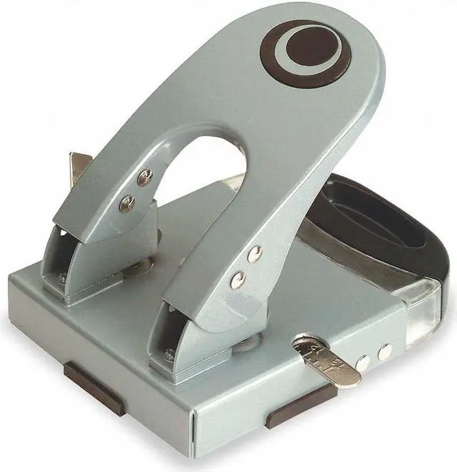 Alt view image 2 of 12 - Two-Hole Paper Punch, Silver