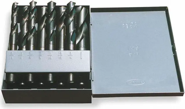 Alt view image 2 of 2 - CLE-LINE C21135 18PC 1/2 Reduced Shank Silver & Deming Drill Set Cle-Line 1813
