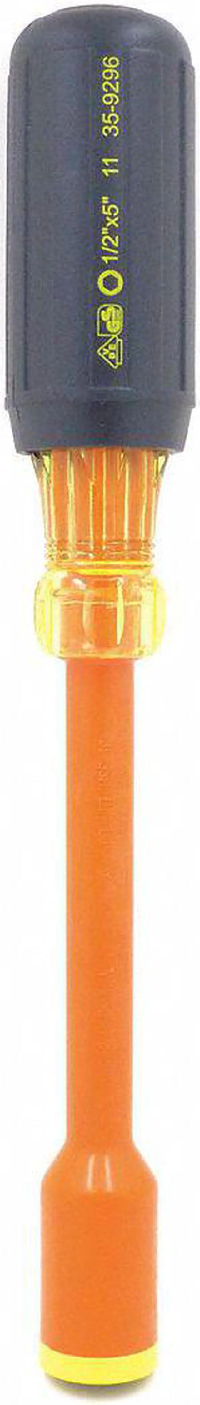 Main image of IDEAL 35-9296 Nut Driver,1/2 in.,Solid,Ins,5 in.