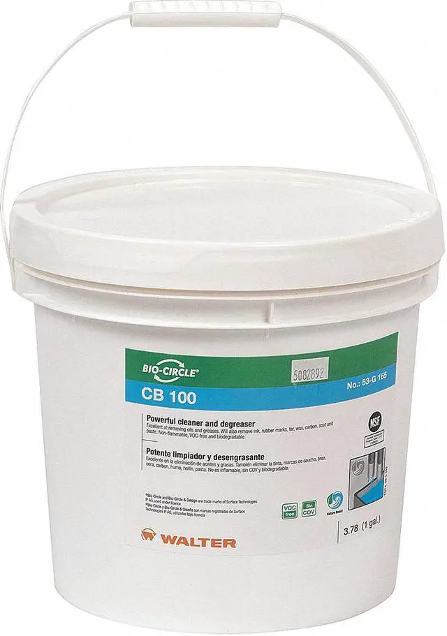 Main image of WALTER SURFACE TECHNOLOGIES 53G165 CB 100 Cleaner/Degreaser, 1 gal Jug, Ready
