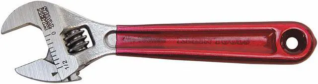 Alt view image 2 of 9 - Klein Tools Adj. Wrench, 4", 1/2" Cap., Chrome Full Polish Chrome  Steel  D506-4