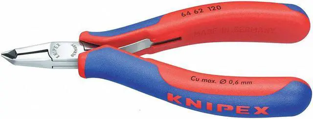 Alt view image 2 of 3 - KNIPEX 64 62 120 End Cutting Nipper,4-3/4 in.,Bevel Cut