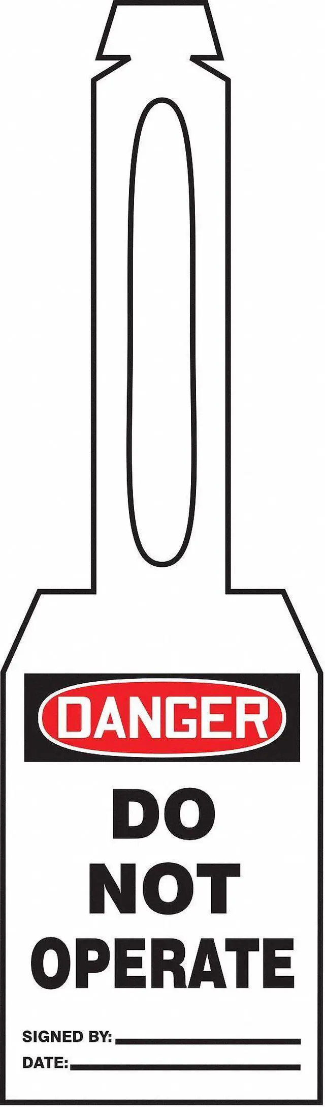 Alt view image 2 of 3 - ACCUFORM TAL350 Danger Tag,5-1/4 x 3-1/4 In,Plstc,PK25
