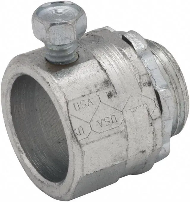 Main image of RACO 3008 IMC/Rigid Grounding Connector, 2 in, Set Screw, Steel, Zinc Plated,