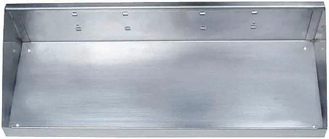 Alt view image 3 of 9 - Stainless Steel Shelf, Screw In Mounting Type, Silver, Finish: Stainless Steel