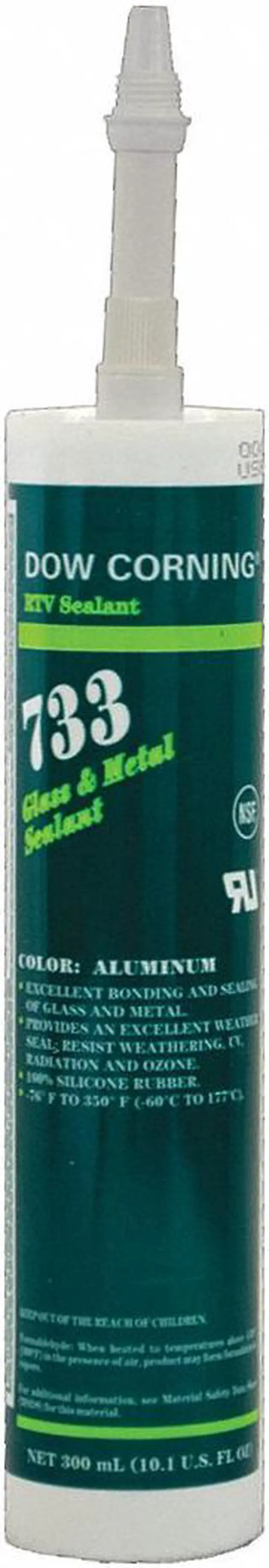 Alt view image 3 of 3 - Dow Corning 2468387 733 Aluminum Glass and Metal Sealant, 57 to 177 Degree C, 300 mL