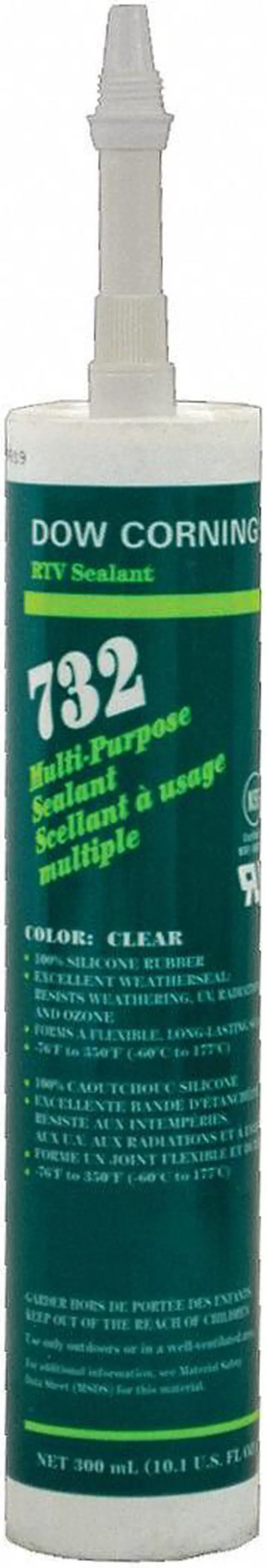 Alt view image 2 of 3 - DOW Corning DC-732-CLR-10.3 Cartridge Clear Silicone