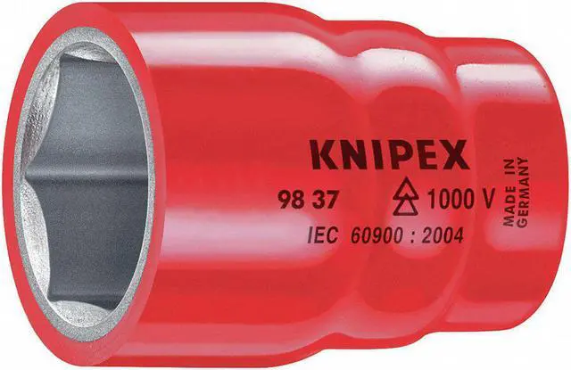 Main image of Knipex 98-37-10 Insulated 10 mm 6 Point 3/8" Socket