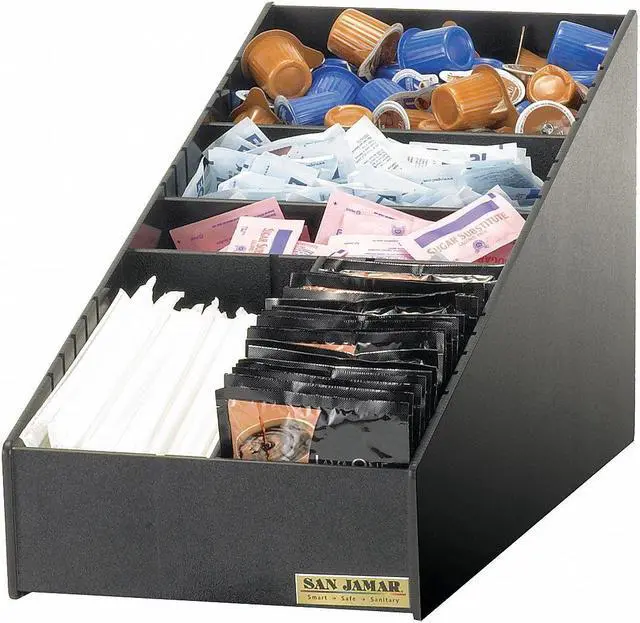 Alt view image 2 of 3 - SAN JAMAR L2900GR Condiment and Straw Organizer