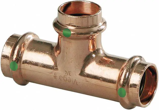 Main image of VIEGA 79660 Viega ProPress tee, 1-1/2" x 1" x 3/4"